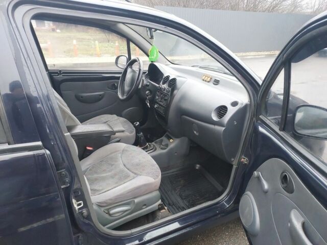 Синий Дэу Матиз, объемом двигателя 0.8 л и пробегом 209 тыс. км за 1650 $, фото 5 на Automoto.ua