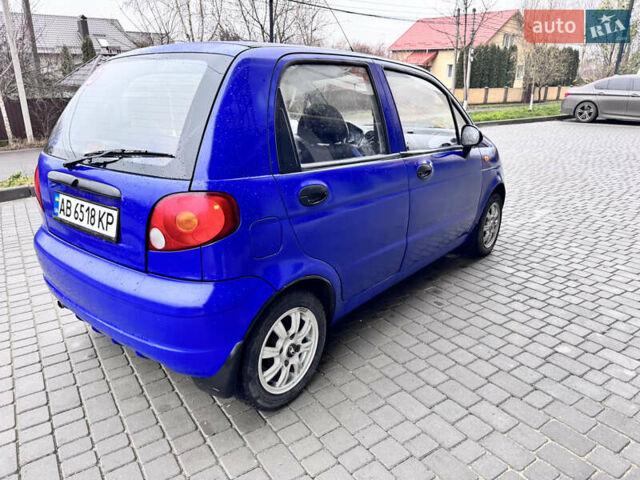 Синий Дэу Матиз, объемом двигателя 0.8 л и пробегом 186 тыс. км за 2200 $, фото 4 на Automoto.ua