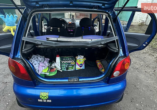 Синий Дэу Матиз, объемом двигателя 0.8 л и пробегом 122 тыс. км за 2350 $, фото 15 на Automoto.ua