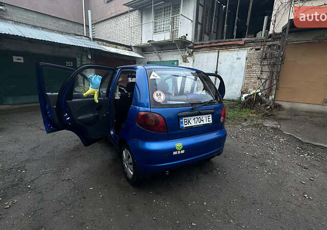 Синий Дэу Матиз, объемом двигателя 0.8 л и пробегом 122 тыс. км за 2350 $, фото 7 на Automoto.ua