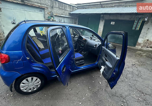 Синий Дэу Матиз, объемом двигателя 0.8 л и пробегом 122 тыс. км за 2350 $, фото 9 на Automoto.ua