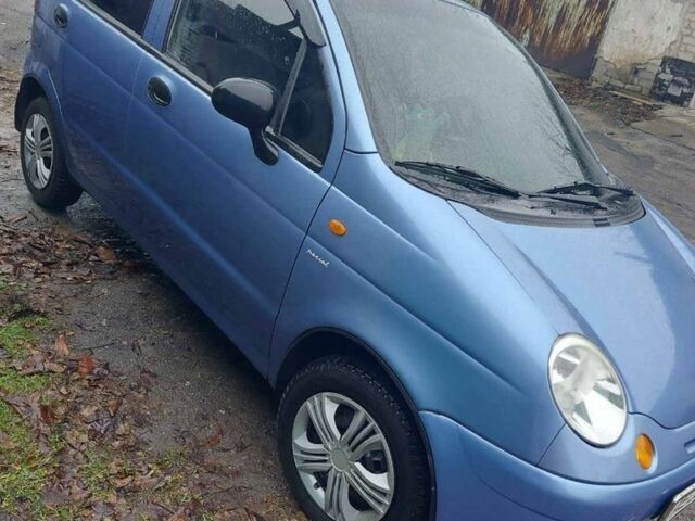 Синий Дэу Матиз, объемом двигателя 0.8 л и пробегом 119 тыс. км за 2300 $, фото 1 на Automoto.ua