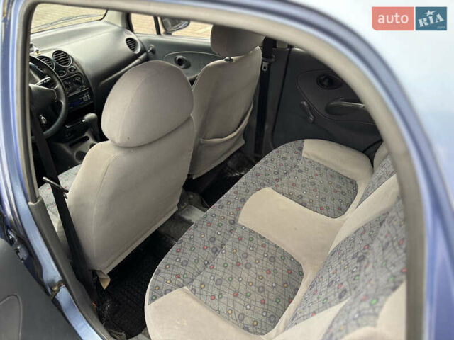 Синий Дэу Матиз, объемом двигателя 0.8 л и пробегом 108 тыс. км за 2750 $, фото 12 на Automoto.ua