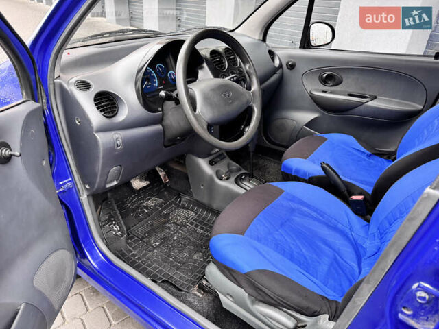 Синий Дэу Матиз, объемом двигателя 0.8 л и пробегом 186 тыс. км за 2200 $, фото 8 на Automoto.ua