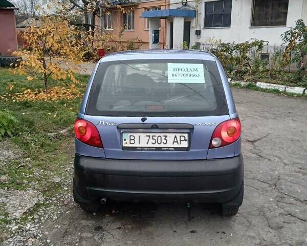 Синій Деу Матіз, об'ємом двигуна 0.8 л та пробігом 237 тис. км за 1500 $, фото 2 на Automoto.ua