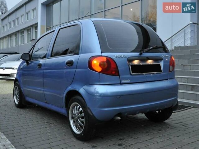 Синий Дэу Матиз, объемом двигателя 0.8 л и пробегом 167 тыс. км за 2700 $, фото 3 на Automoto.ua