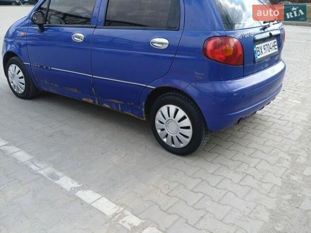 Синий Дэу Матиз, объемом двигателя 0.8 л и пробегом 159 тыс. км за 1850 $, фото 4 на Automoto.ua