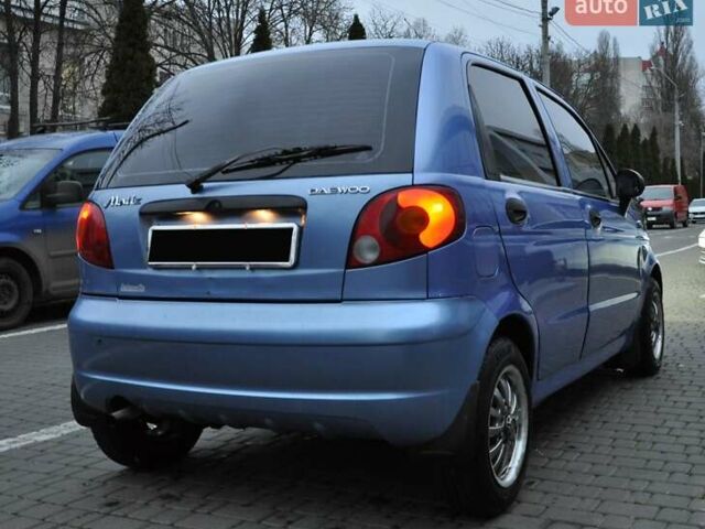 Синий Дэу Матиз, объемом двигателя 0.8 л и пробегом 167 тыс. км за 2700 $, фото 8 на Automoto.ua
