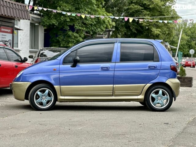 Синий Дэу Матиз, объемом двигателя 1 л и пробегом 135 тыс. км за 3400 $, фото 1 на Automoto.ua