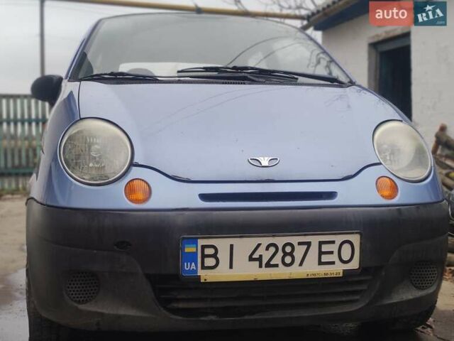 Синий Дэу Матиз, объемом двигателя 0.8 л и пробегом 90 тыс. км за 1800 $, фото 2 на Automoto.ua