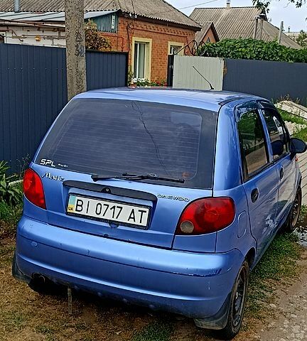 Синий Дэу Матиз, объемом двигателя 0.8 л и пробегом 152 тыс. км за 1850 $, фото 6 на Automoto.ua
