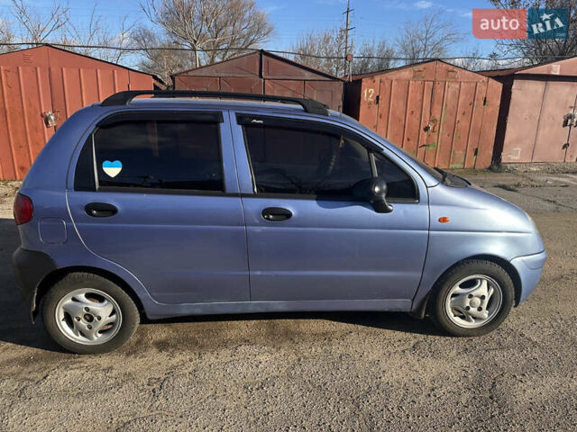 Синий Дэу Матиз, объемом двигателя 0.8 л и пробегом 145 тыс. км за 3300 $, фото 1 на Automoto.ua
