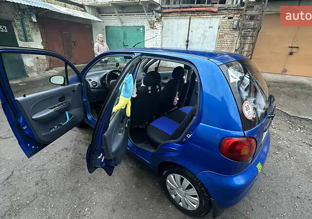 Синий Дэу Матиз, объемом двигателя 0.8 л и пробегом 122 тыс. км за 2350 $, фото 6 на Automoto.ua