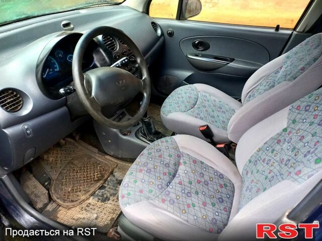 Синій Деу Матіз, об'ємом двигуна 0.8 л та пробігом 106 тис. км за 1650 $, фото 5 на Automoto.ua