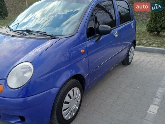 Синий Дэу Матиз, объемом двигателя 0.8 л и пробегом 159 тыс. км за 1850 $, фото 2 на Automoto.ua