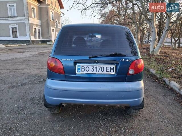 Синий Дэу Матиз, объемом двигателя 1 л и пробегом 173 тыс. км за 2450 $, фото 6 на Automoto.ua