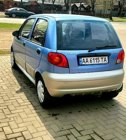 Синий Дэу Матиз, объемом двигателя 1 л и пробегом 127 тыс. км за 2100 $, фото 5 на Automoto.ua