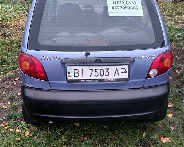Синій Деу Матіз, об'ємом двигуна 0.8 л та пробігом 237 тис. км за 1500 $, фото 5 на Automoto.ua