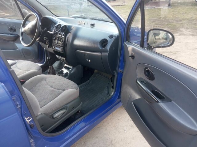 Синій Деу Матіз, об'ємом двигуна 0.8 л та пробігом 107 тис. км за 2000 $, фото 1 на Automoto.ua