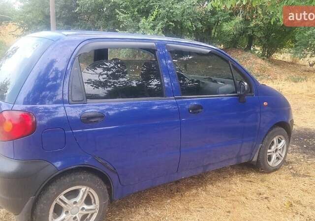 Синий Дэу Матиз, объемом двигателя 0.8 л и пробегом 190 тыс. км за 1500 $, фото 2 на Automoto.ua