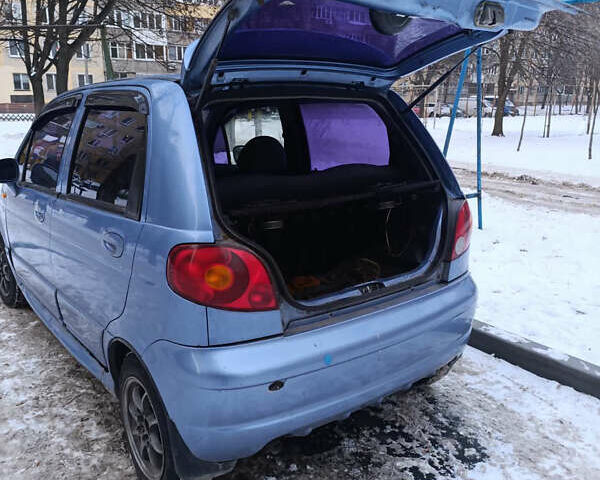 Синий Дэу Матиз, объемом двигателя 1 л и пробегом 180 тыс. км за 1550 $, фото 4 на Automoto.ua
