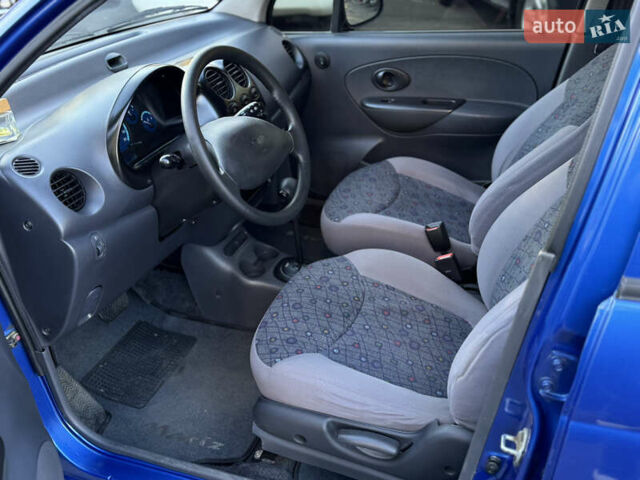 Синий Дэу Матиз, объемом двигателя 0.8 л и пробегом 126 тыс. км за 3300 $, фото 8 на Automoto.ua