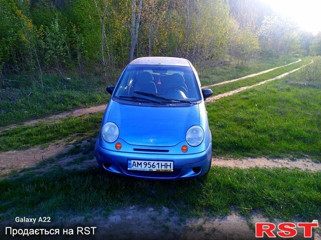 Синий Дэу Матиз, объемом двигателя 0.8 л и пробегом 170 тыс. км за 1650 $, фото 3 на Automoto.ua