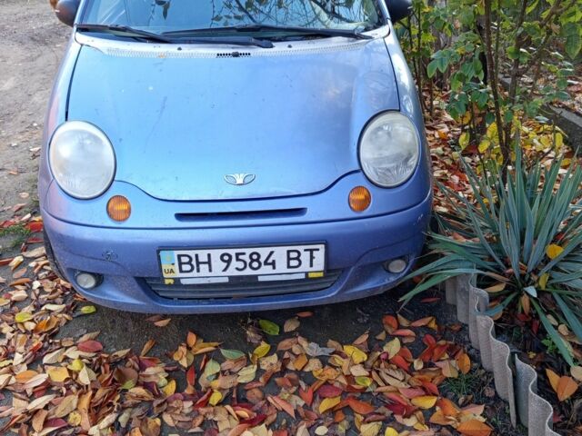 Синий Дэу Матиз, объемом двигателя 0.8 л и пробегом 240 тыс. км за 600 $, фото 2 на Automoto.ua