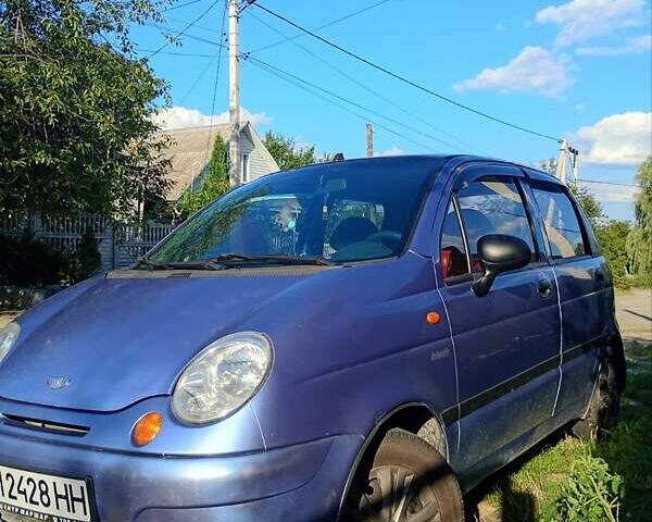 Синий Дэу Матиз, объемом двигателя 0.8 л и пробегом 172 тыс. км за 2700 $, фото 20 на Automoto.ua