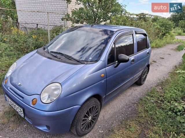 Синий Дэу Матиз, объемом двигателя 0.8 л и пробегом 79 тыс. км за 3000 $, фото 2 на Automoto.ua