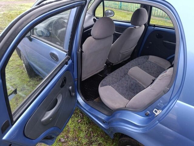 Синий Дэу Матиз, объемом двигателя 0.8 л и пробегом 100 тыс. км за 2100 $, фото 11 на Automoto.ua