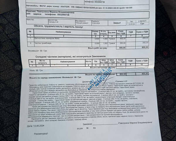 Синій Деу Матіз, об'ємом двигуна 0.8 л та пробігом 124 тис. км за 1999 $, фото 39 на Automoto.ua