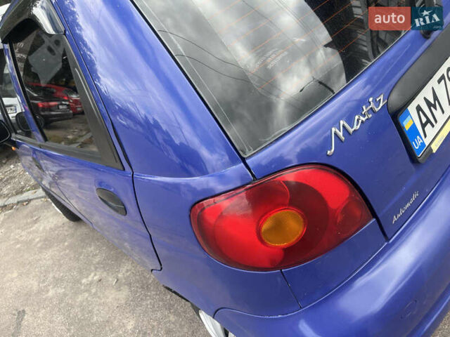 Синий Дэу Матиз, объемом двигателя 0.8 л и пробегом 62 тыс. км за 3100 $, фото 2 на Automoto.ua