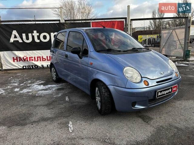 Синий Дэу Матиз, объемом двигателя 0.8 л и пробегом 92 тыс. км за 3490 $, фото 2 на Automoto.ua