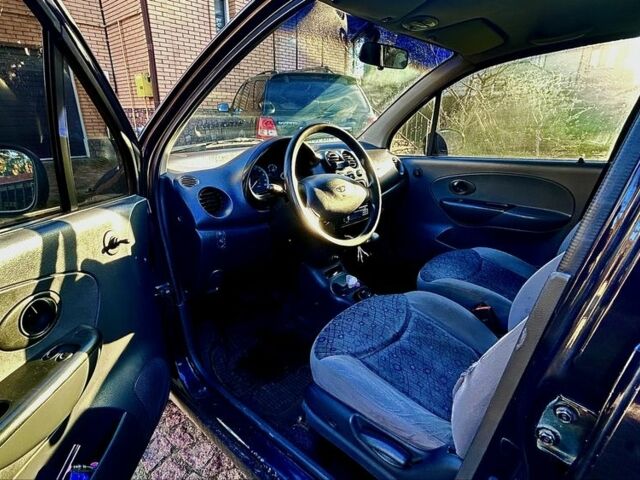 Синий Дэу Матиз, объемом двигателя 0.8 л и пробегом 198 тыс. км за 3300 $, фото 4 на Automoto.ua