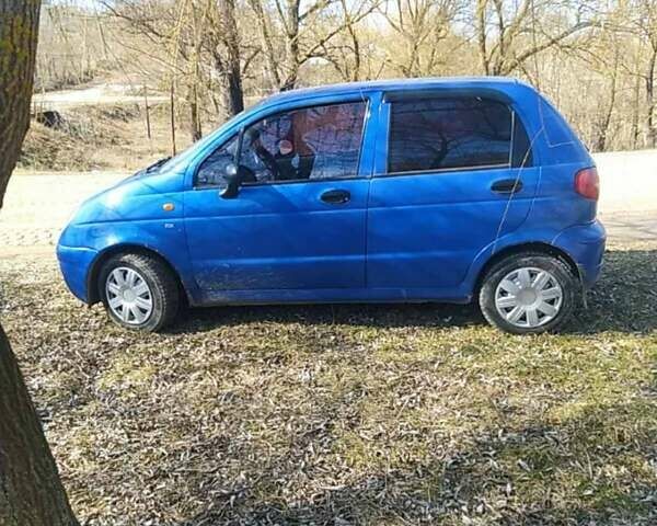 Синий Дэу Матиз, объемом двигателя 0.8 л и пробегом 150 тыс. км за 2700 $, фото 2 на Automoto.ua