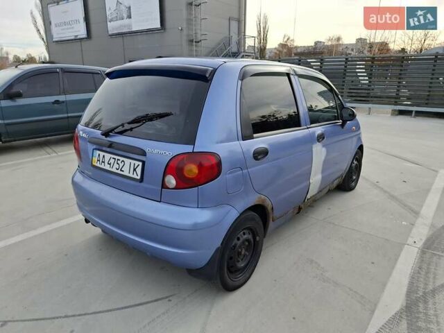 Синий Дэу Матиз, объемом двигателя 0.8 л и пробегом 124 тыс. км за 2000 $, фото 6 на Automoto.ua