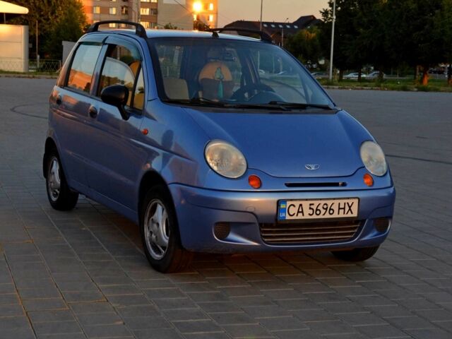 Синий Дэу Матиз, объемом двигателя 0.8 л и пробегом 105 тыс. км за 3600 $, фото 1 на Automoto.ua