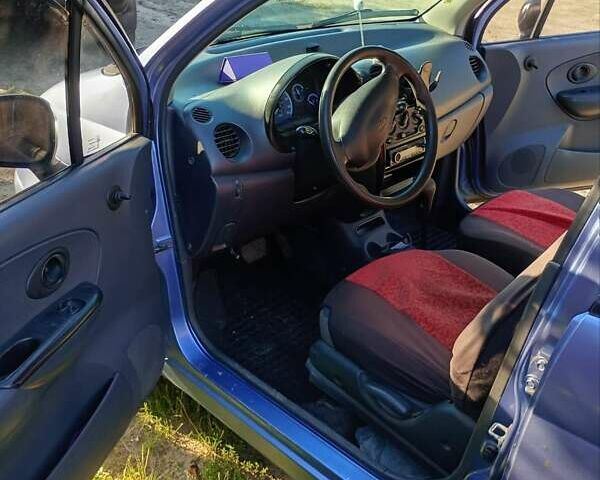 Синий Дэу Матиз, объемом двигателя 0.8 л и пробегом 172 тыс. км за 2700 $, фото 9 на Automoto.ua