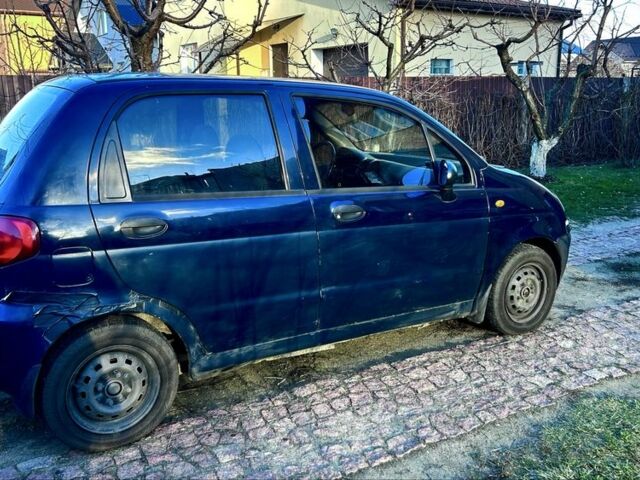 Синий Дэу Матиз, объемом двигателя 0.8 л и пробегом 198 тыс. км за 3300 $, фото 2 на Automoto.ua