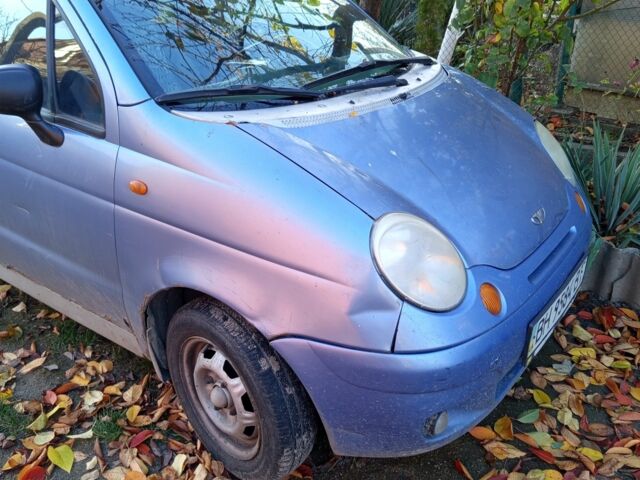 Синий Дэу Матиз, объемом двигателя 0.8 л и пробегом 240 тыс. км за 600 $, фото 3 на Automoto.ua