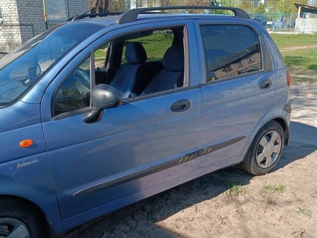 Синий Дэу Матиз, объемом двигателя 0.8 л и пробегом 145 тыс. км за 3400 $, фото 2 на Automoto.ua