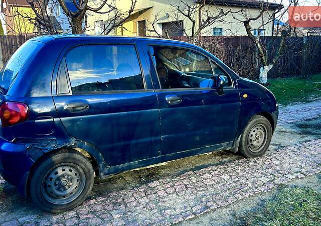 Синий Дэу Матиз, объемом двигателя 0.8 л и пробегом 198 тыс. км за 2700 $, фото 2 на Automoto.ua