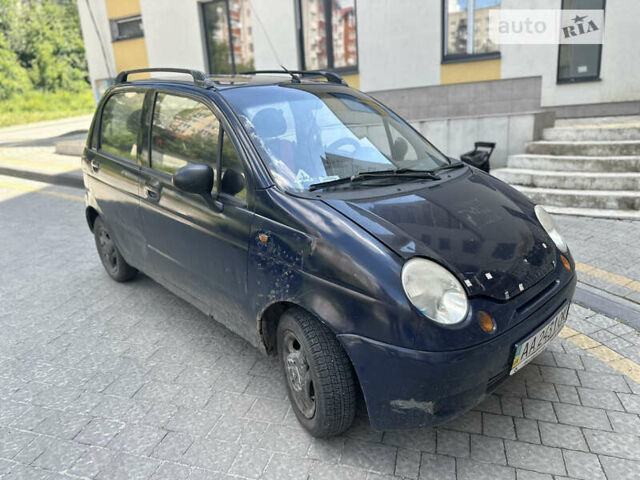 Синий Дэу Матиз, объемом двигателя 0.8 л и пробегом 200 тыс. км за 890 $, фото 3 на Automoto.ua