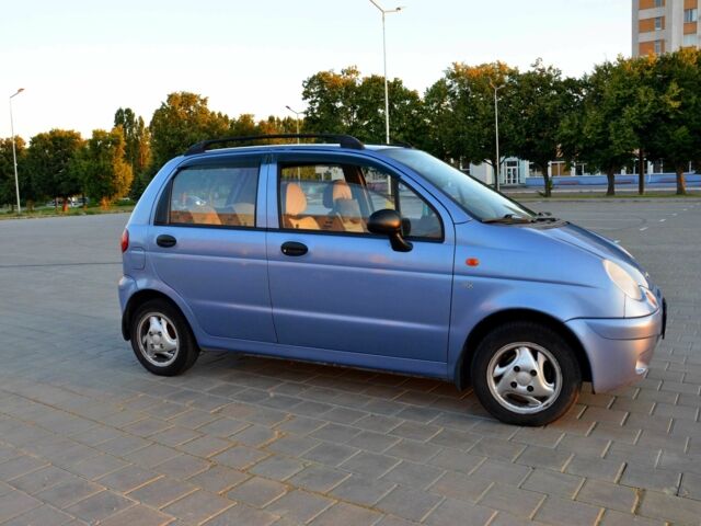 Синий Дэу Матиз, объемом двигателя 0.8 л и пробегом 105 тыс. км за 3600 $, фото 2 на Automoto.ua