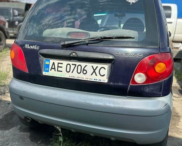 Синий Дэу Матиз, объемом двигателя 0.8 л и пробегом 164 тыс. км за 1800 $, фото 2 на Automoto.ua