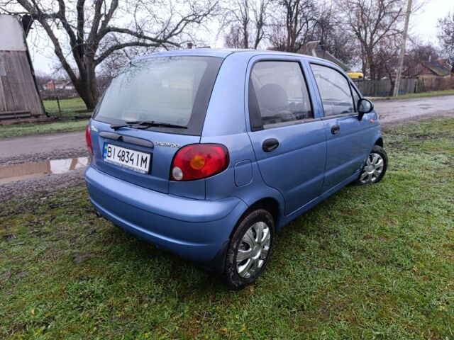 Синий Дэу Матиз, объемом двигателя 0.8 л и пробегом 100 тыс. км за 2100 $, фото 6 на Automoto.ua