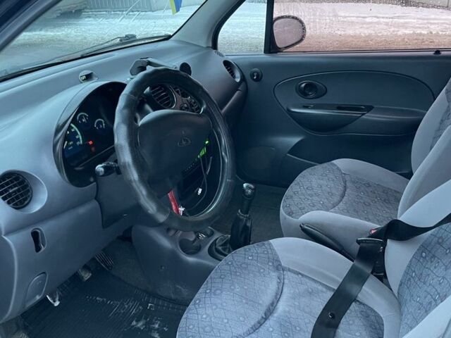 Синий Дэу Матиз, объемом двигателя 0.8 л и пробегом 154 тыс. км за 1800 $, фото 1 на Automoto.ua