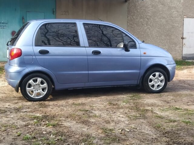 Синий Дэу Матиз, объемом двигателя 0.8 л и пробегом 123 тыс. км за 2500 $, фото 1 на Automoto.ua