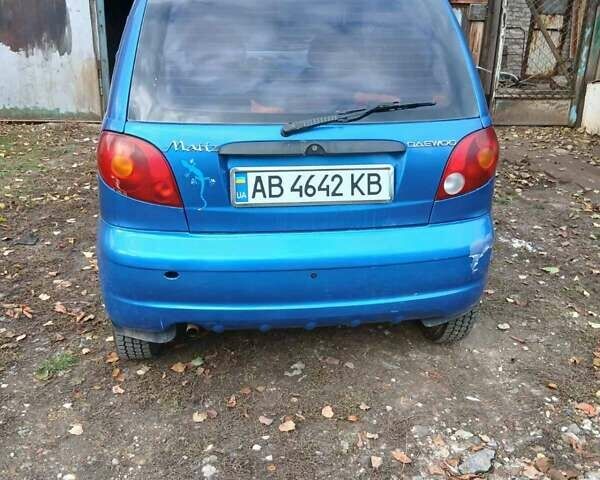 Синий Дэу Матиз, объемом двигателя 0.8 л и пробегом 317 тыс. км за 2300 $, фото 3 на Automoto.ua